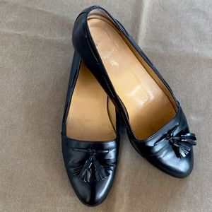 Ralph Lauren Vintage Black Leather Loafers.